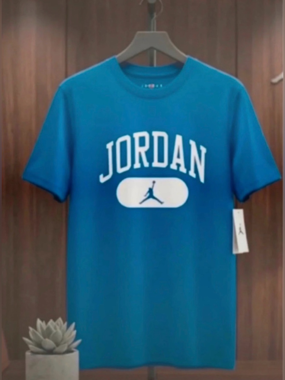 Jordan Men’s Crewneck T‑Shirt in Teal Blue size L